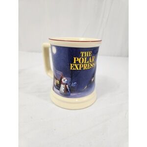 The Polar Express Believe Ceramic Coffee Mug Christmas Train Snowman